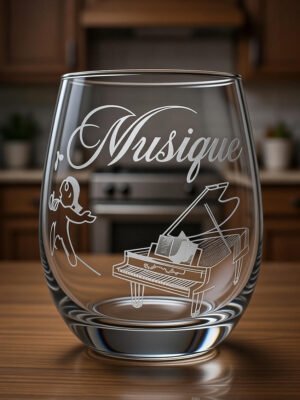 Verre gravé - musique