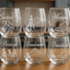 Pack 6 verres gravés - 100% sur mesure